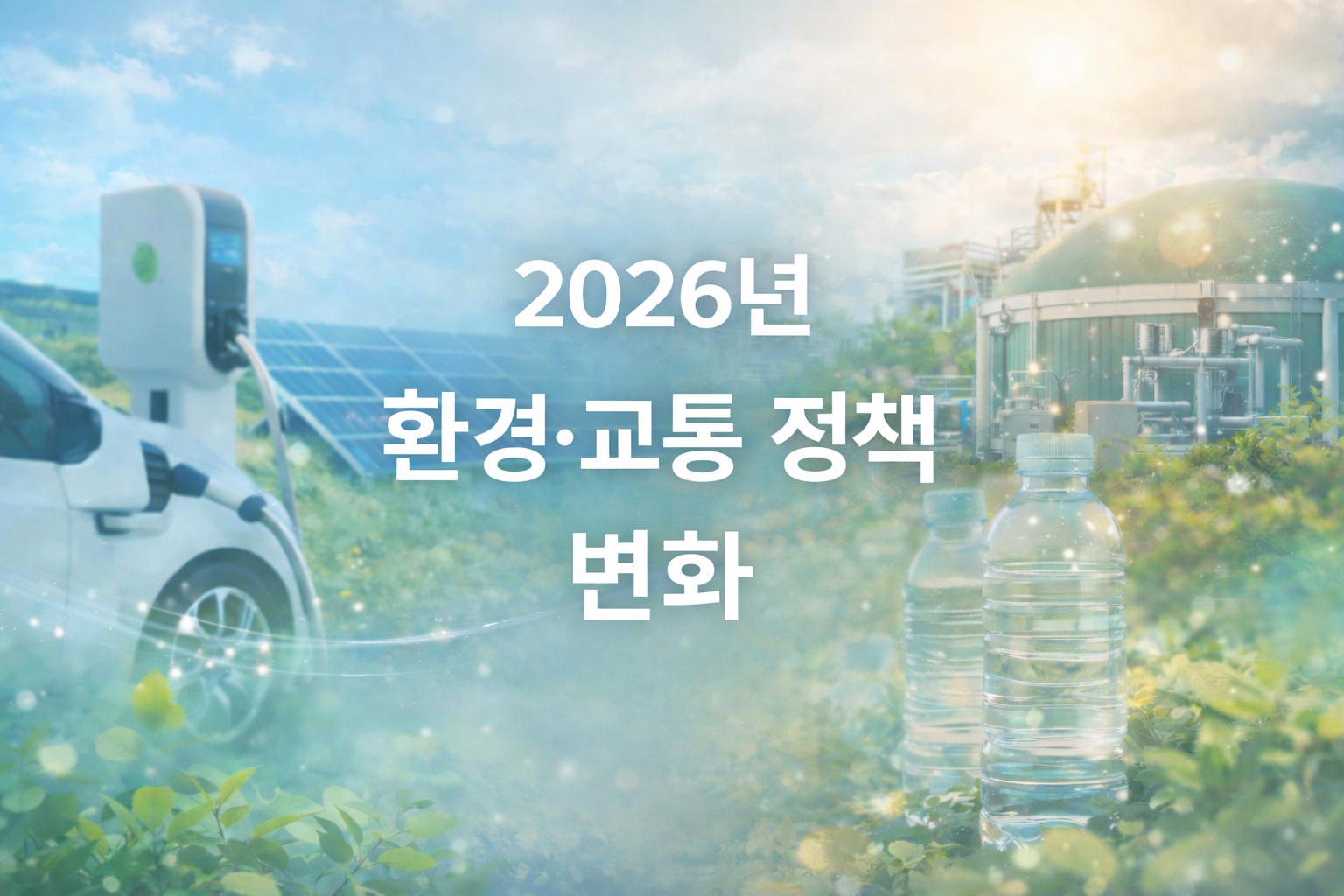 무공해차&middot;무라벨 생수&middot;바이오가스 확대｜2026년 환경&middot;교통 정책 변화 정리