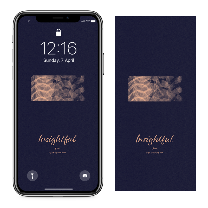 04 남색 추상 C - Insightful 아이폰남색배경화면