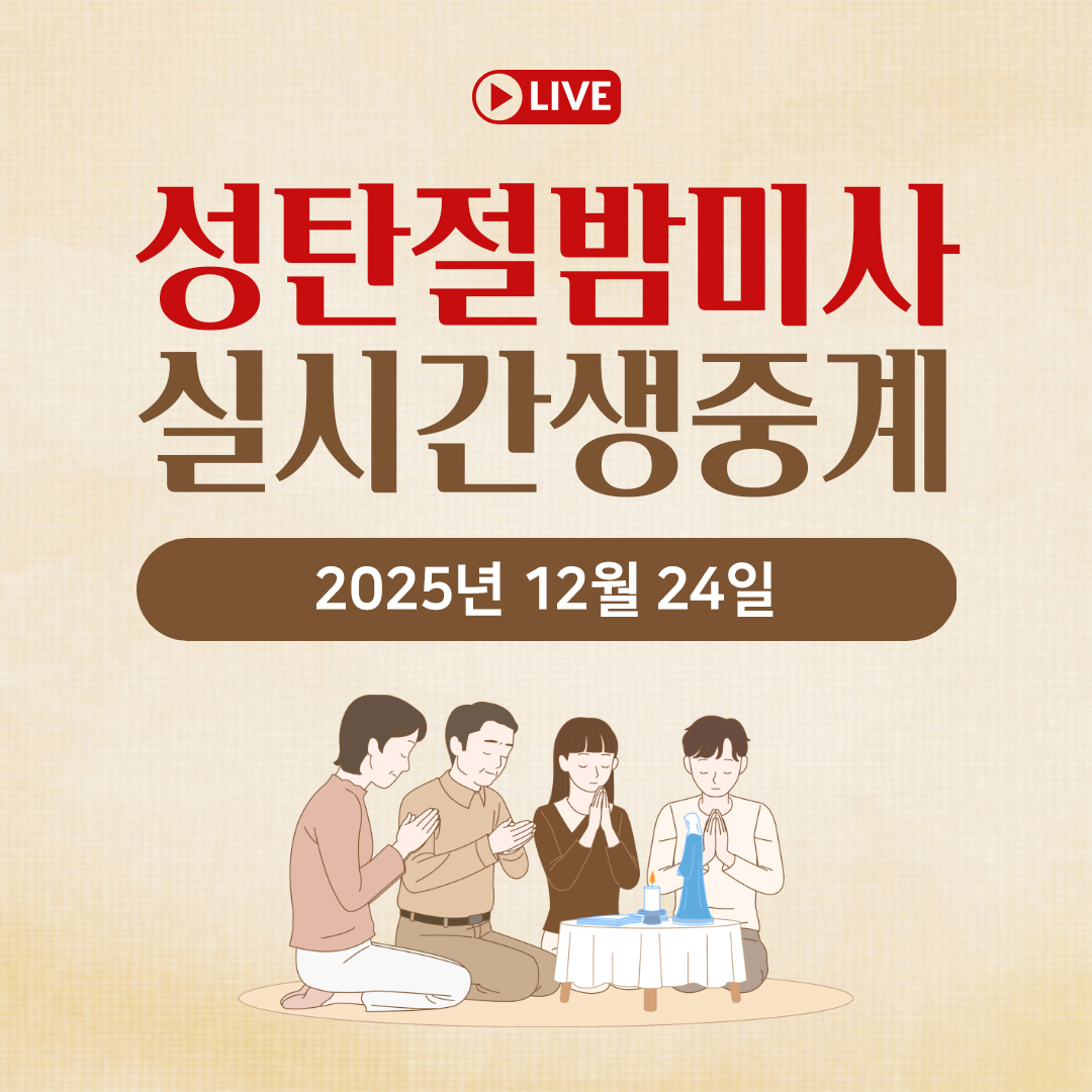 2025 성탄절 밤미사 실시간 생중계｜12월 25일 명동성당 바티칸 평화방송