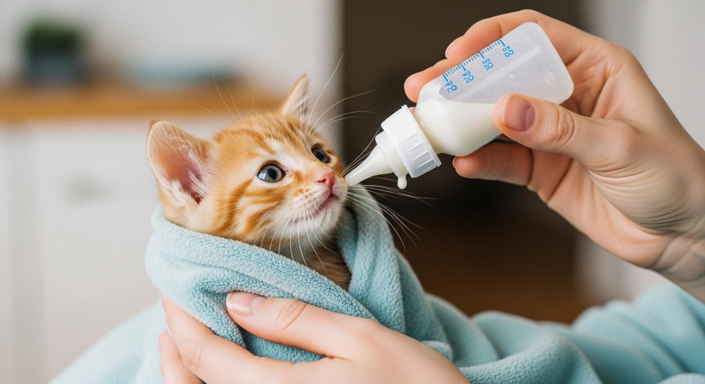 고양이 분유 먹이는 법