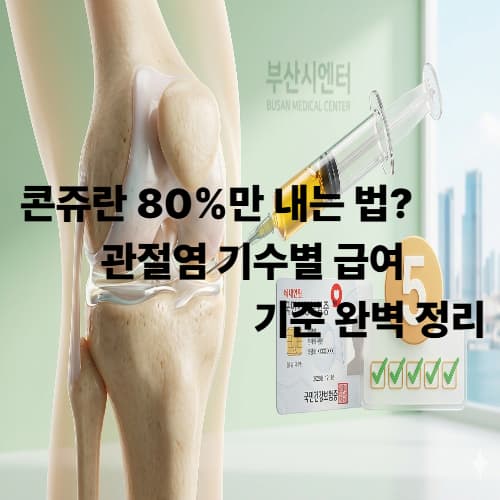 무릎 연골 주사와 콘쥬란 급여 기준: 6개월 간격과 횟수 총정리