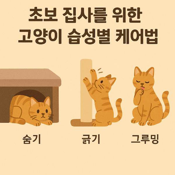 고양이 습성별 케어법