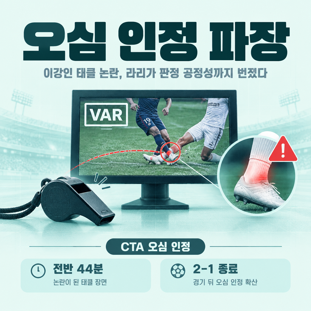 오심 인정 파장