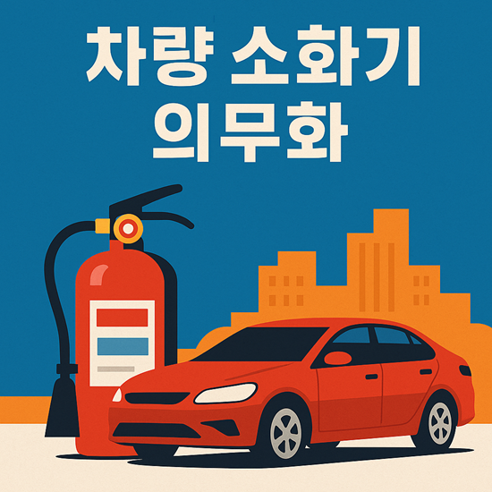 차량 소화기 의무화