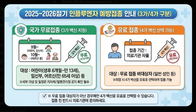 4가 독감 백신 가격