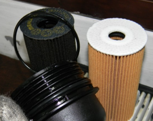 싼타페DM 오일필터교환