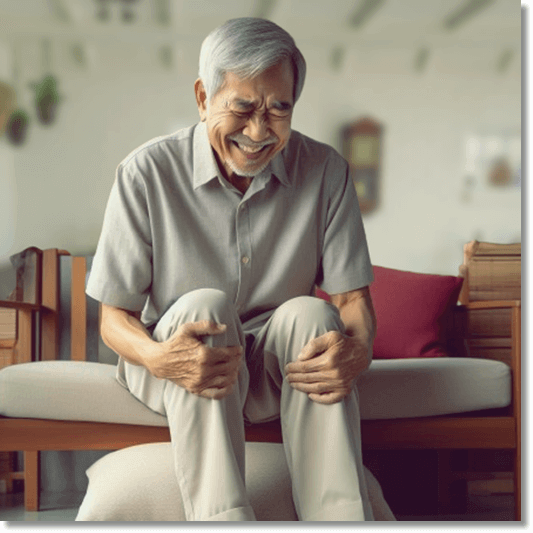 셀리악병으로 관절염이 있는 노인