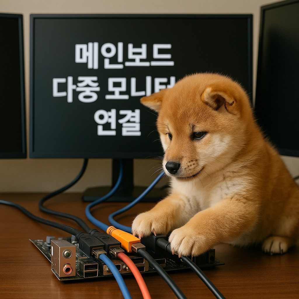 메인보드 다중 모니터 연결법