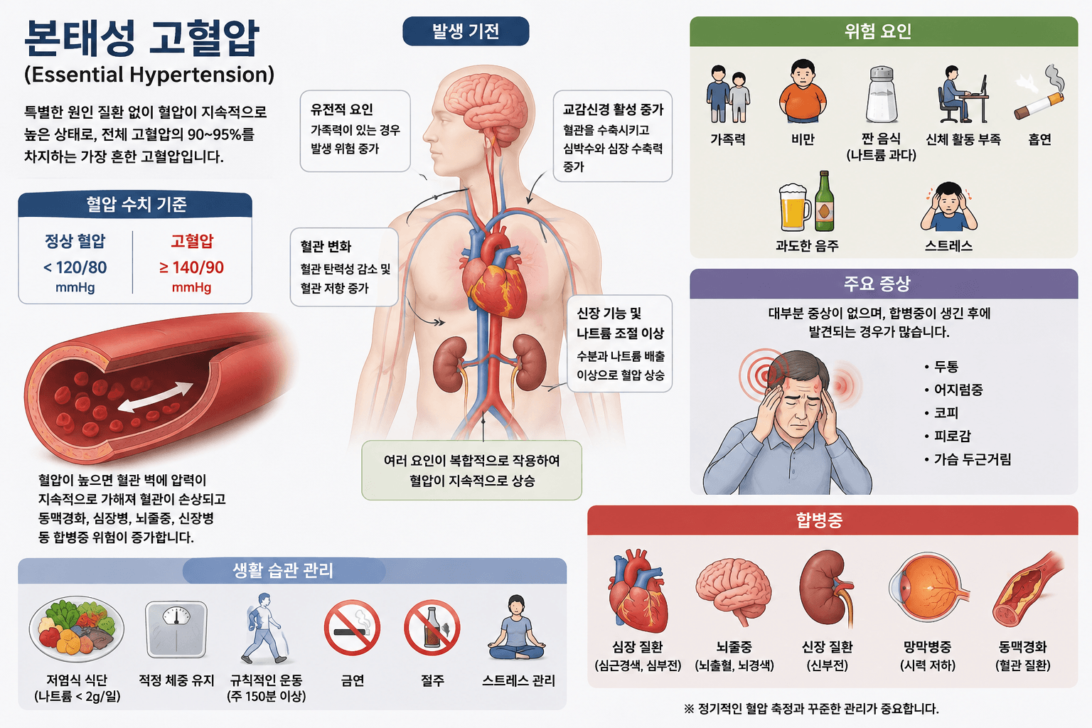본태성 고혈압도 잘 관리해서 건강을 지킬수 있습니다.