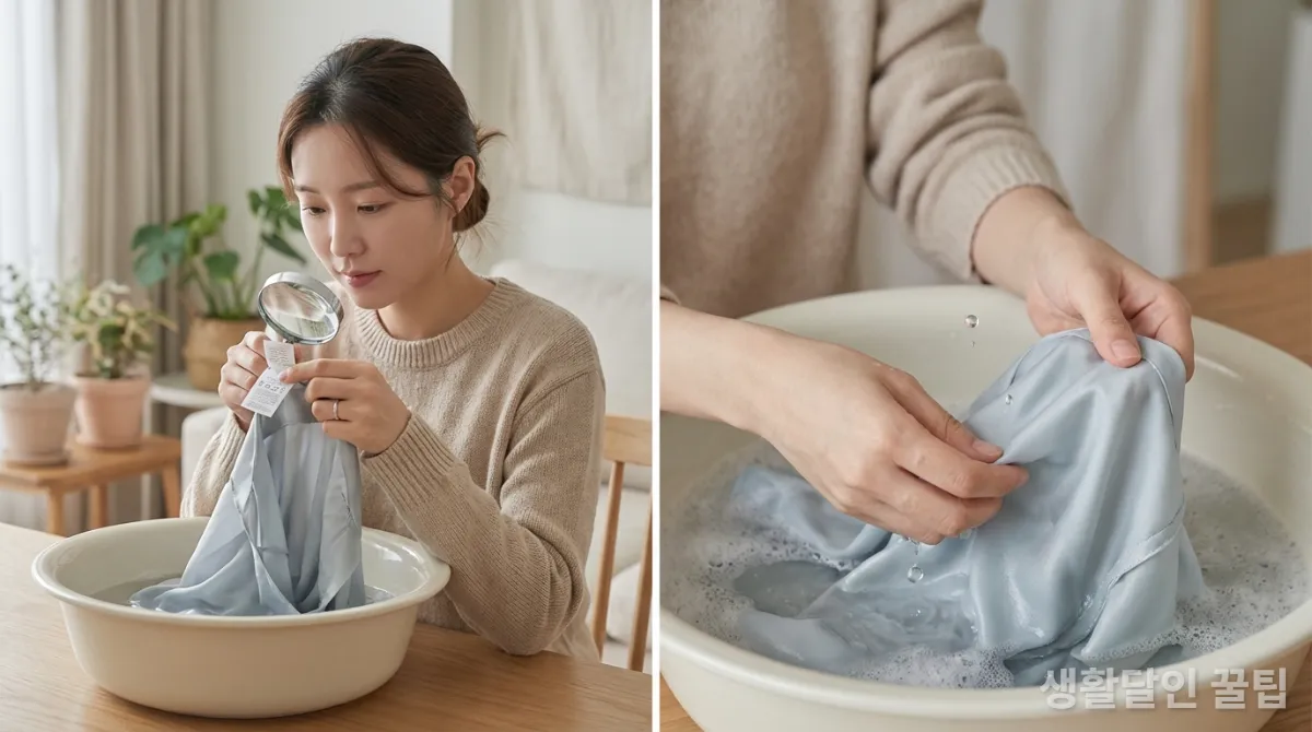 옷감 손상 없이 얼룩 제거하는 세탁 노하우