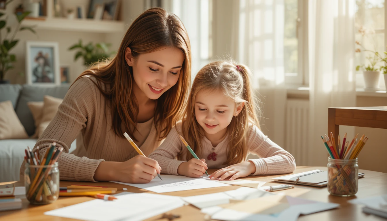 아이와 선생님이 잘 지내는 모습