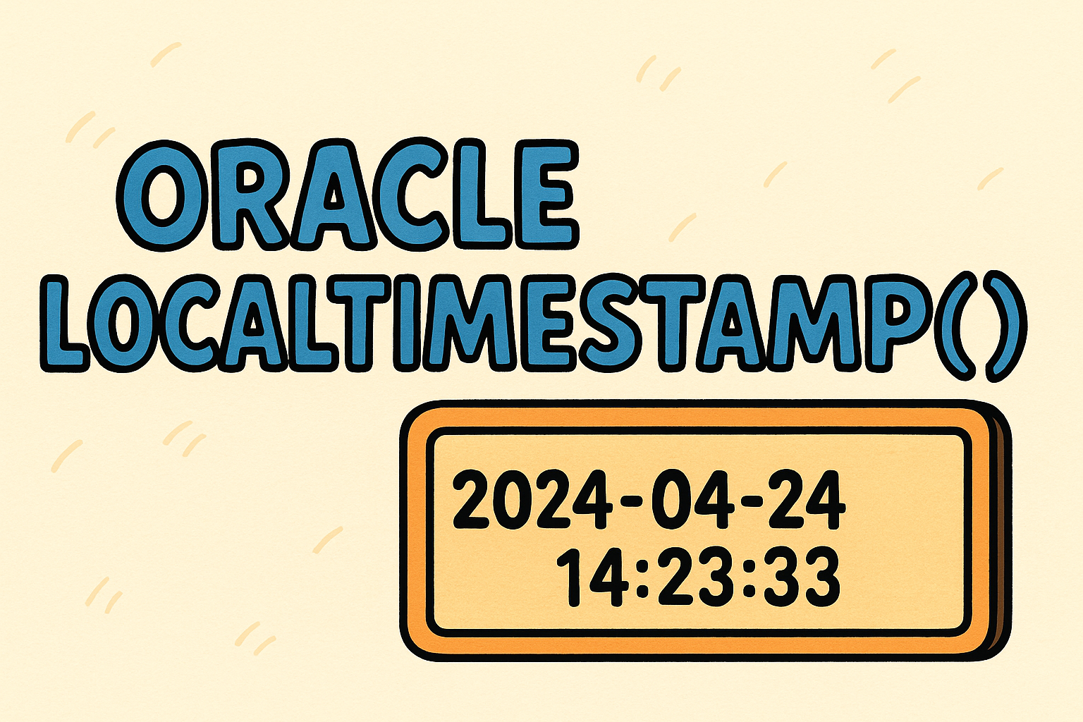 오라클 LOCALTIMESTAMP()로 시간대 기반 데이터 정확히 처리하기