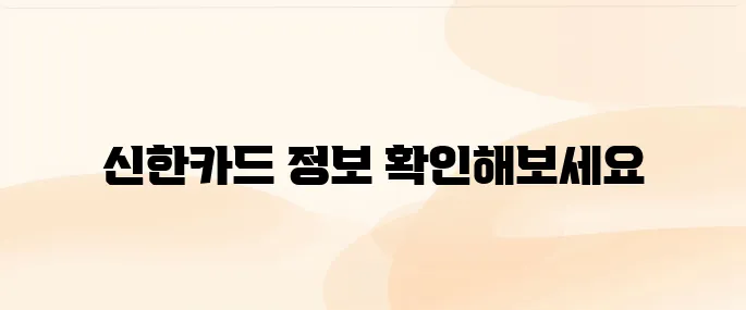 신한카드 홈페이지 바로가기