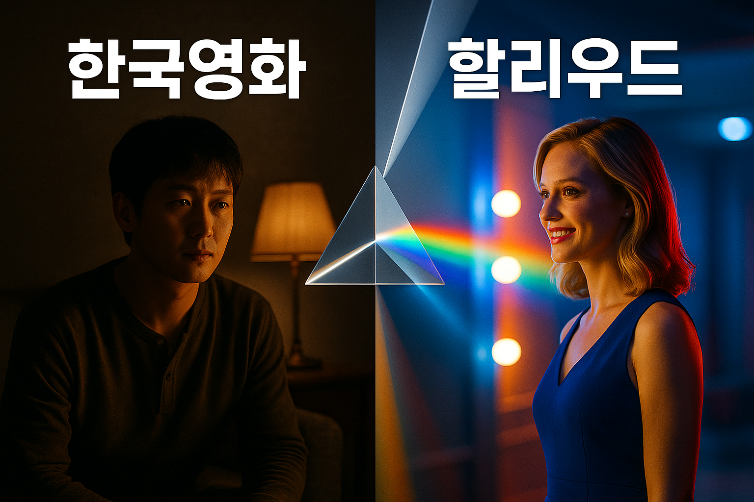 한국영화와 할리우드 영화의 조명 차이 분석: 미장센, 색온도, 키라이트 비율, 장르별 라이트 스키마까지 완전 해부 관련 사진