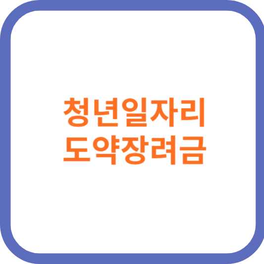 청년일자리 도약장려금
