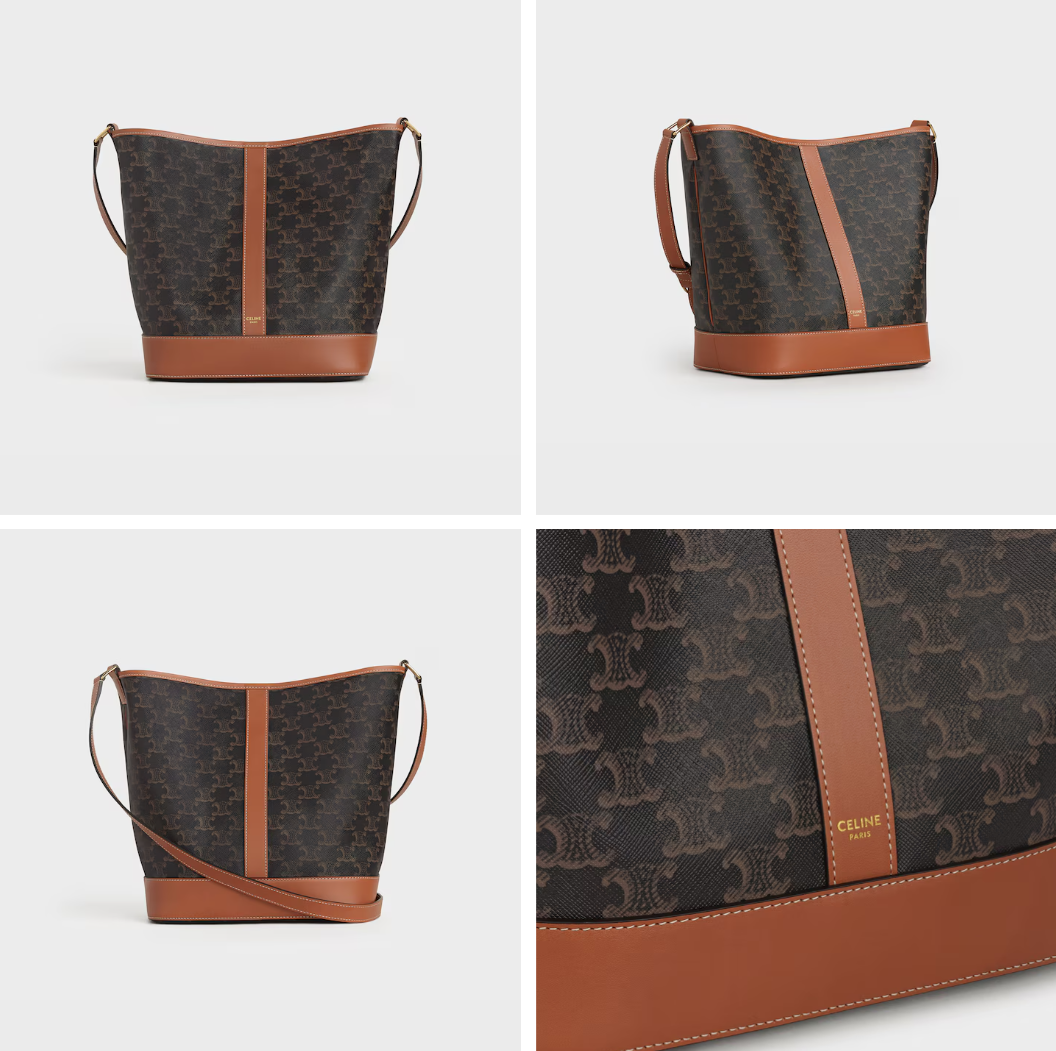 미디엄 버킷 - 트리옹프 캔버스 & 카프스킨