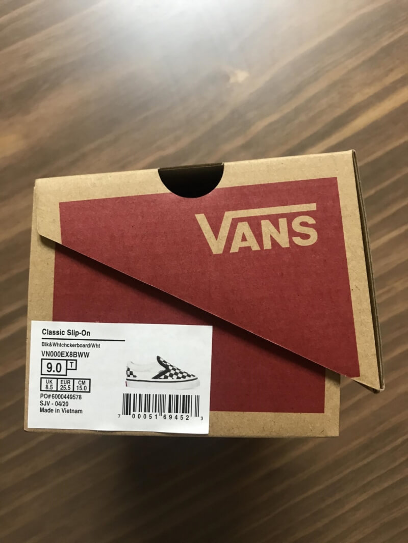 반스 체커보드 클래식 슬립온 - VN000EX8BWW 9.0T