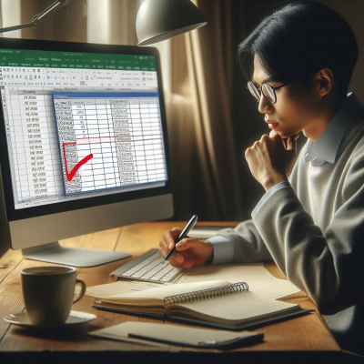 Excel에서 다양한 데이터가 정리된 화면을 보여주는 모습입니다.