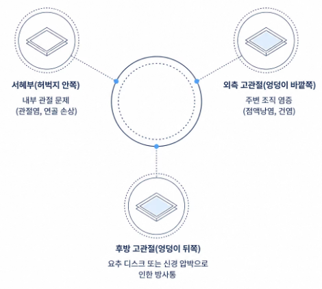 고관절 통증 증상