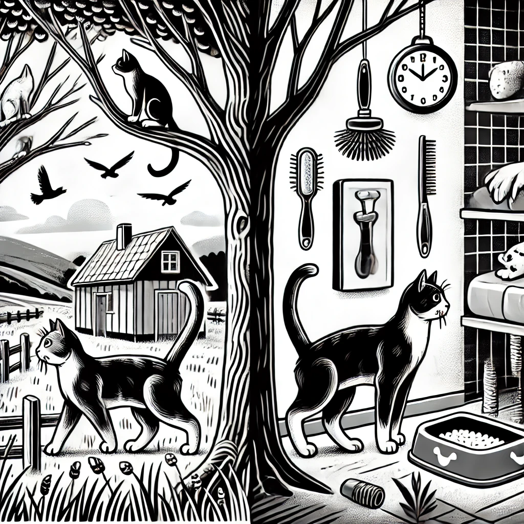 시골 vs 도시 반려묘 생활환경, 질병, 그리고 예방 관련 이미지