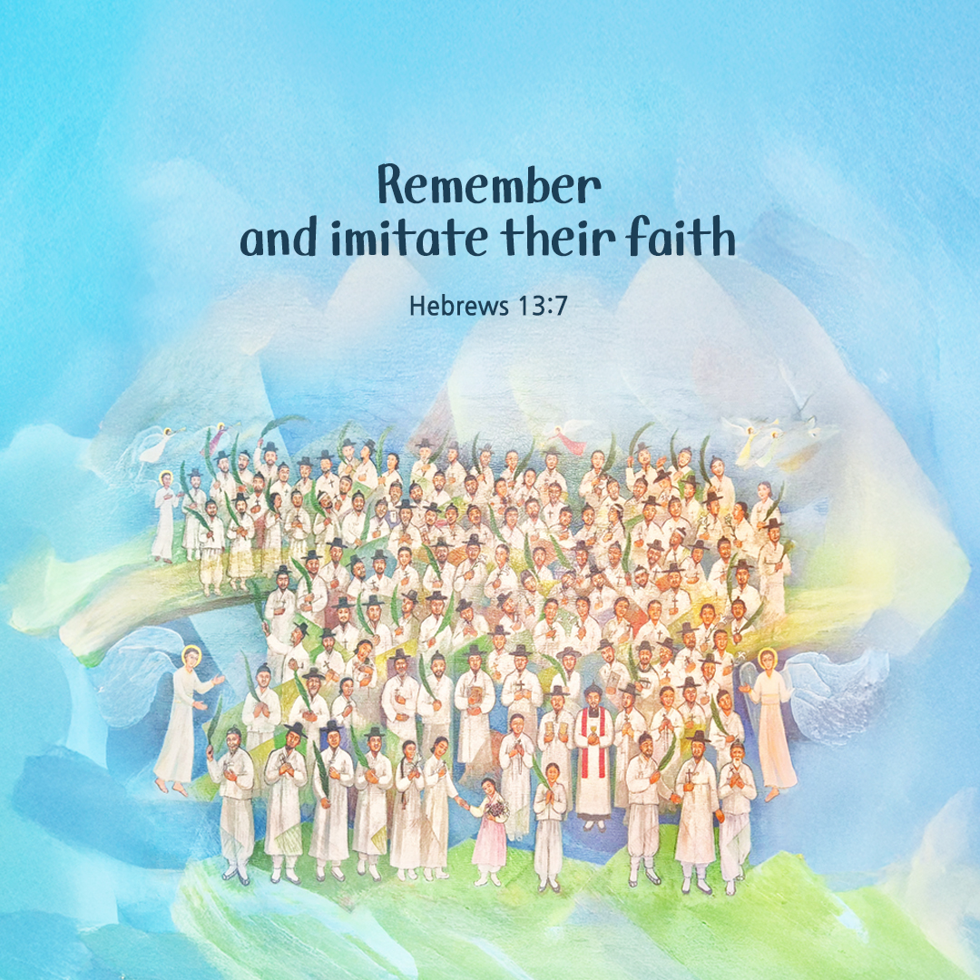 Remember and and imitate their faith. (Hebrews 13:7) by pieonane Daily Bible quote image