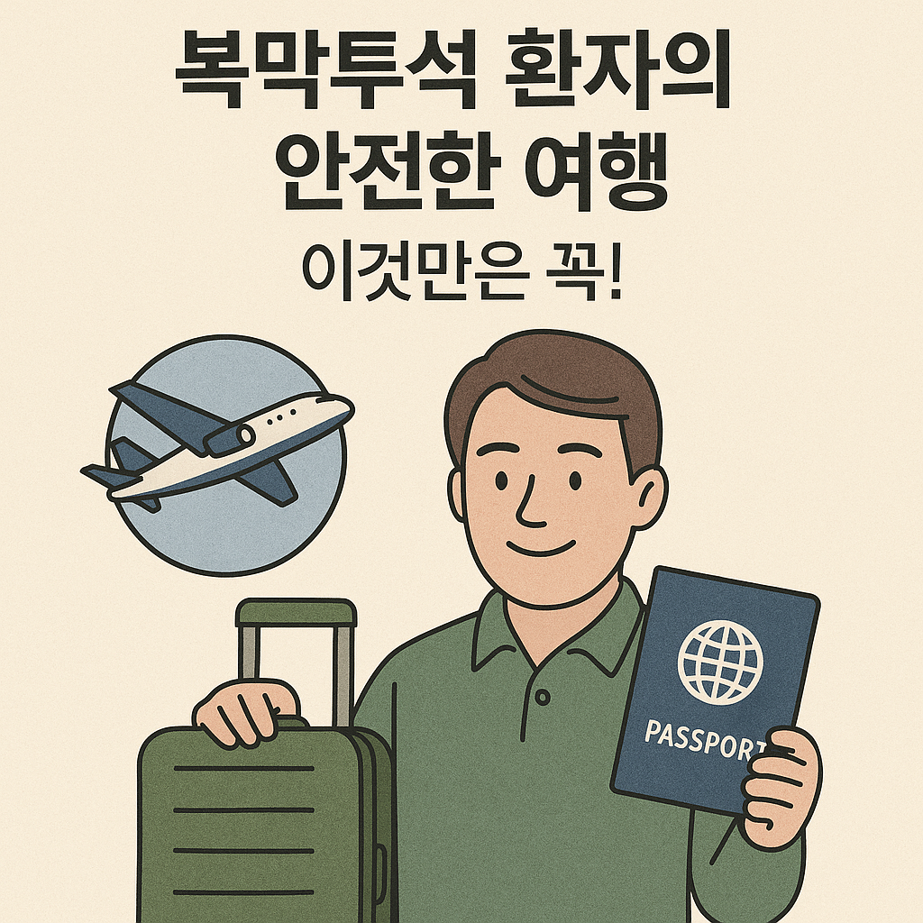 복막투석 환자의 안전한 여행, 이것만은 꼭!