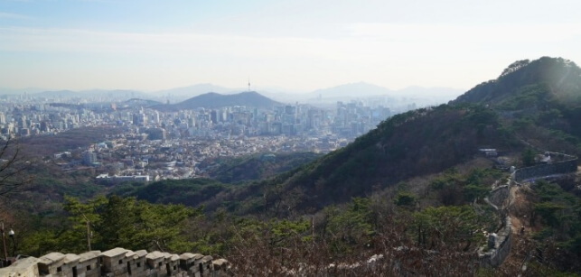 북악산 풍경
