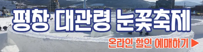 대관령 눈꽃축제 온라인 할인 예매