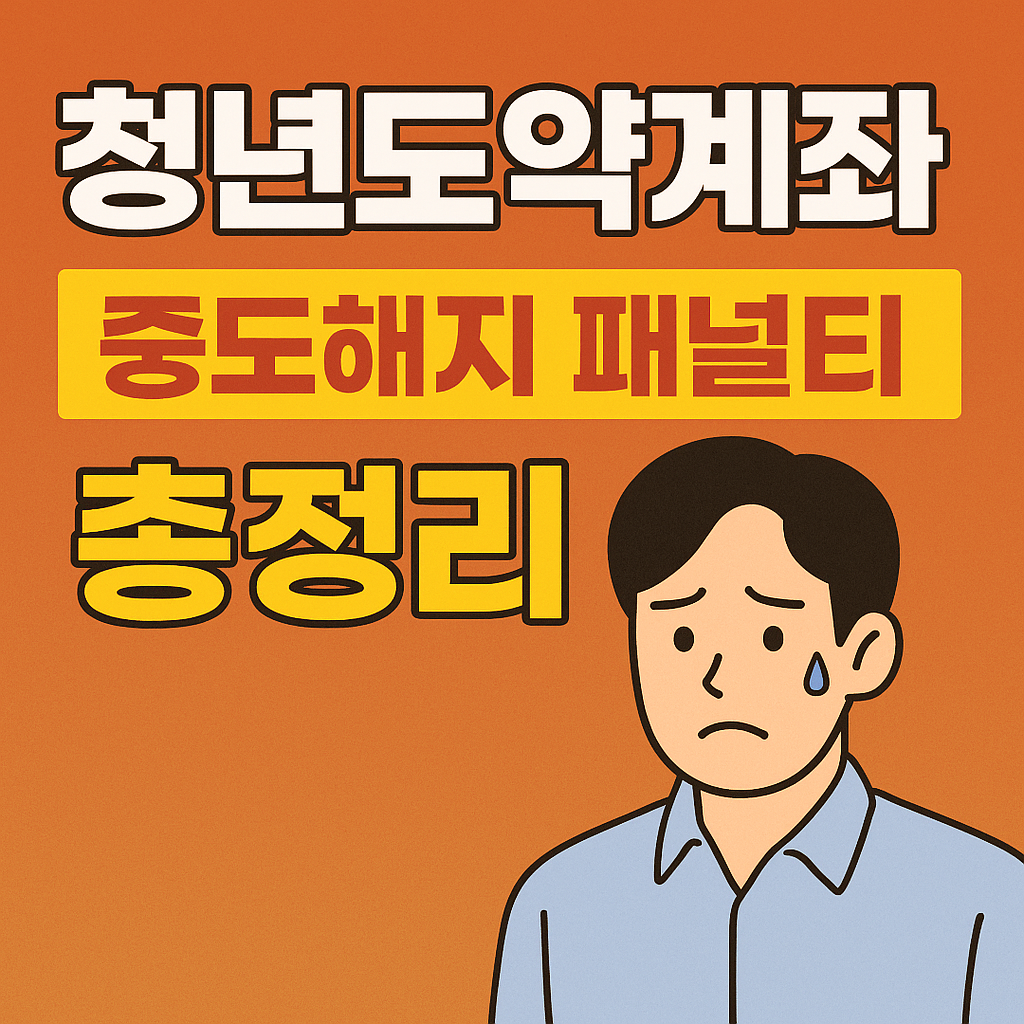 청년도약계좌 중도해지 패널티