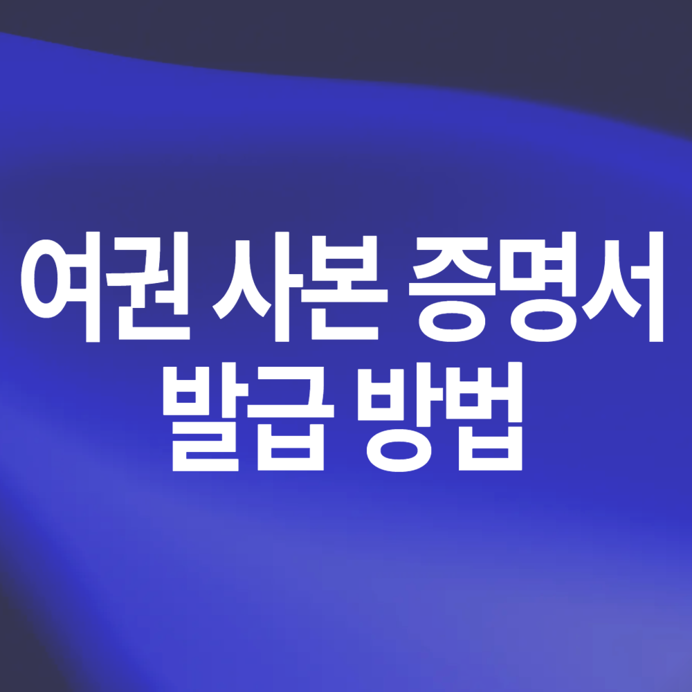 여권 사본 증명서 발급 방법 준비물 유의사항
