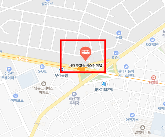 서대구고속버스터미널 위치