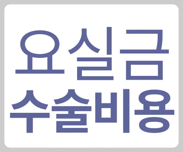 요실금 수술비용