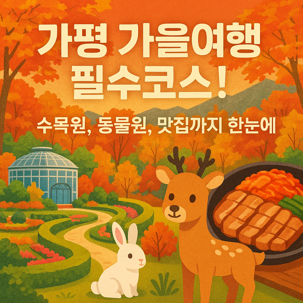 수목원, 동물원, 맛집까지 한눈에