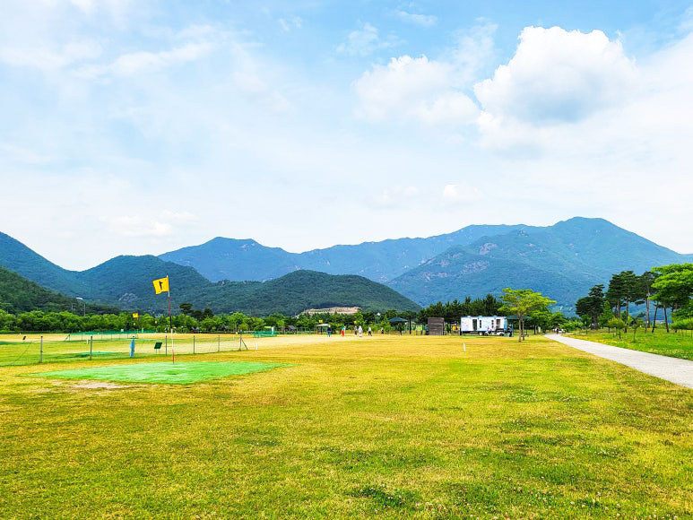 양산 가야진사파크골프장 (원동파크골프장, 진사파크골프장) 경남 양산시 원동면 용당들길 43-62