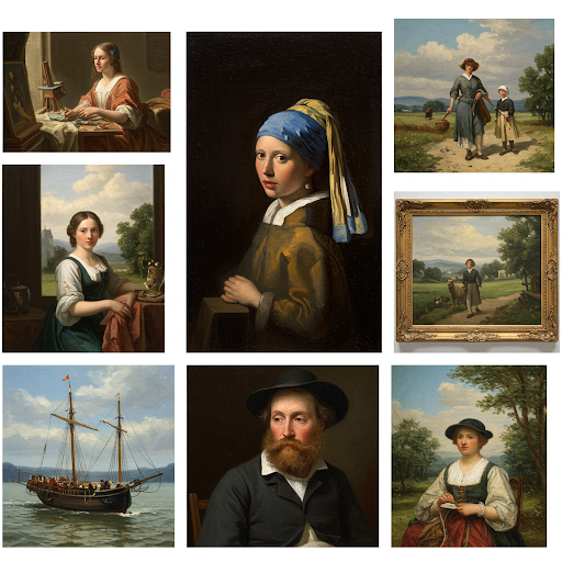 유럽 화가들의 시대별 작품성