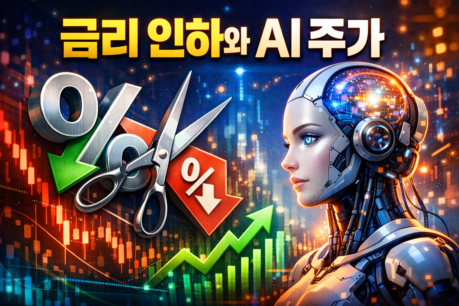 금리 인하 시점이 AI 주가에 미치는 영향 관련 이미지
