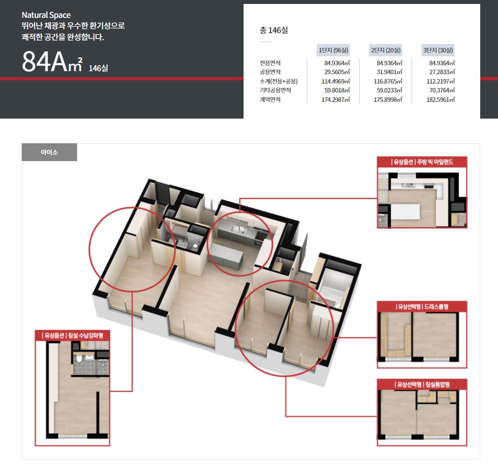 대전 도안 센트럴 아이파크 오피스텔 84A 평면도
