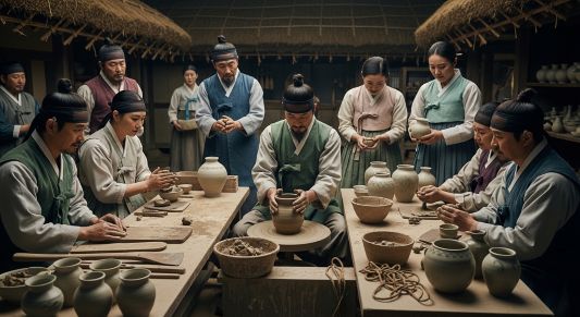 도자기 만드는 모습
