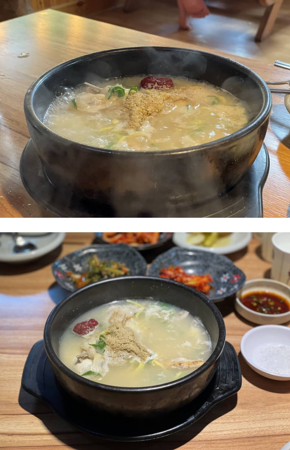 강릉-오월에초당-인삼-반계탕-모습