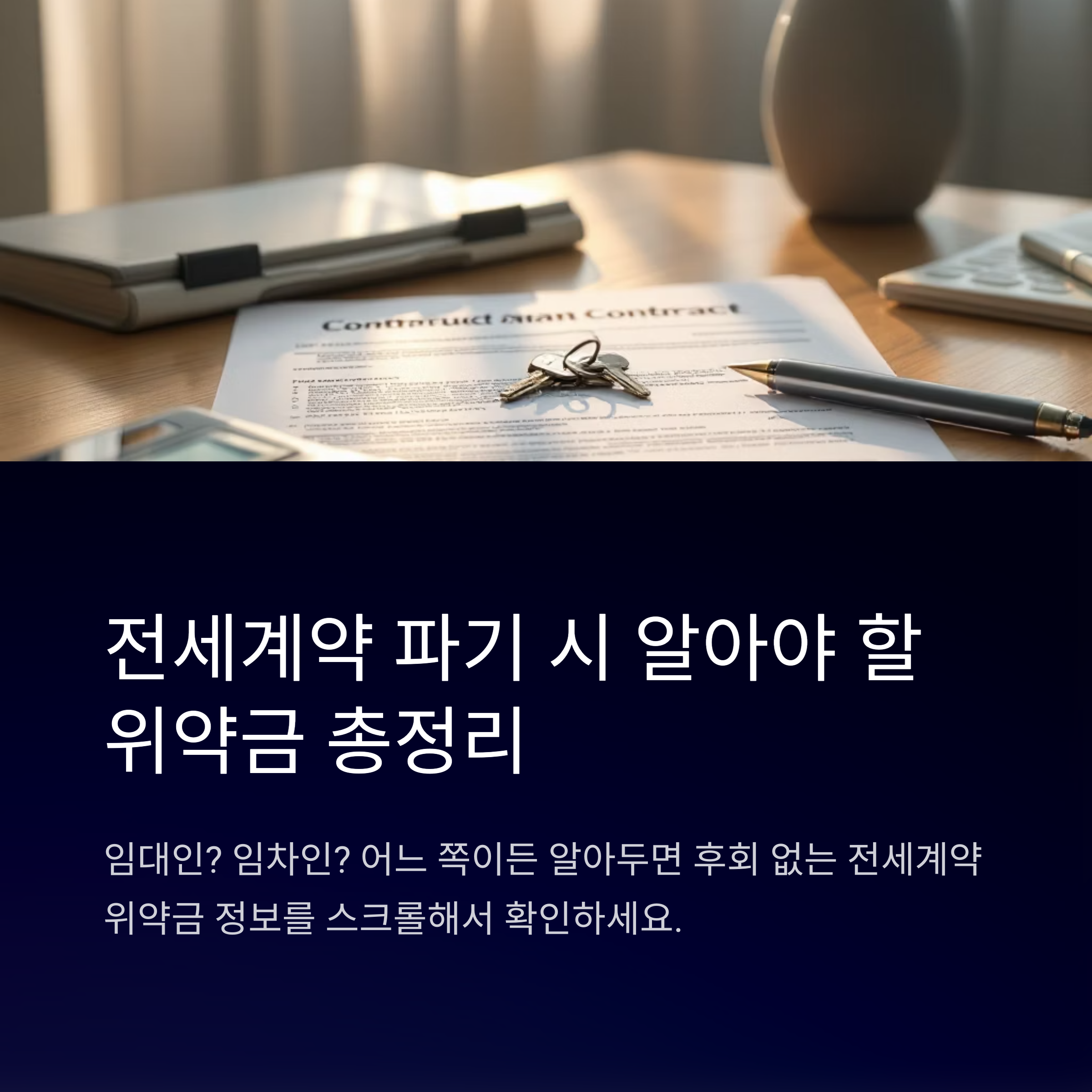전세파기시 주의사항