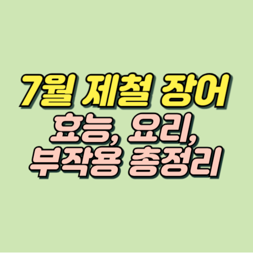 7월 제철음식