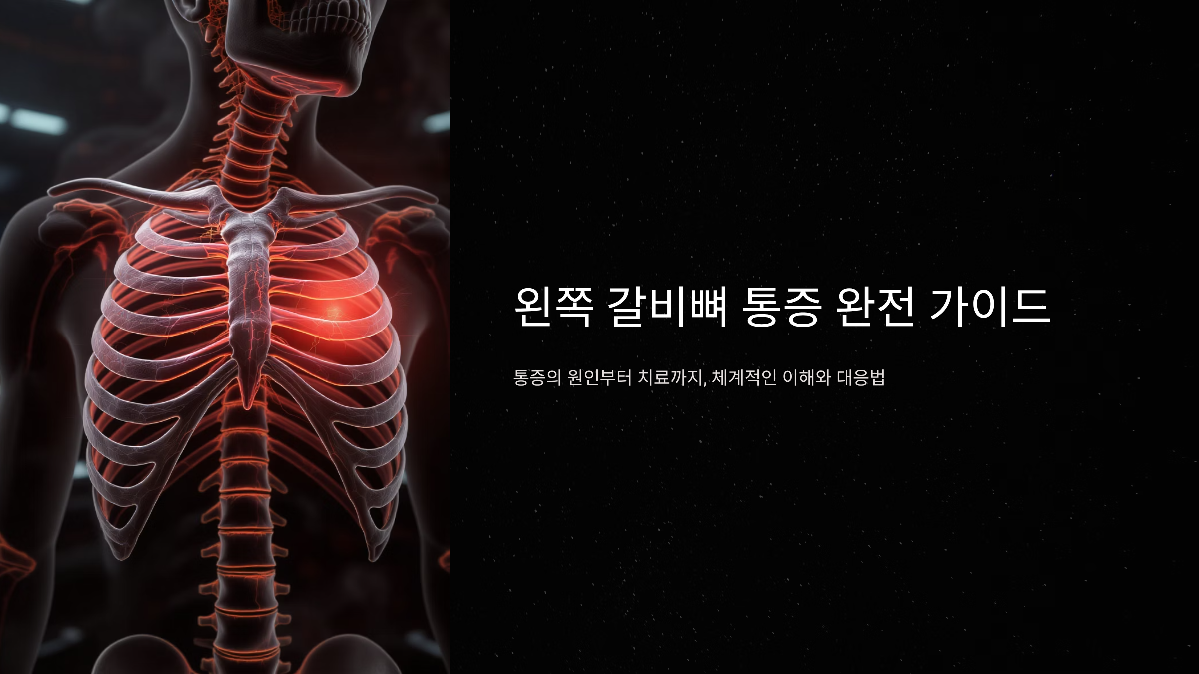 왼쪽 갈비뼈 통증 원인과 해결법