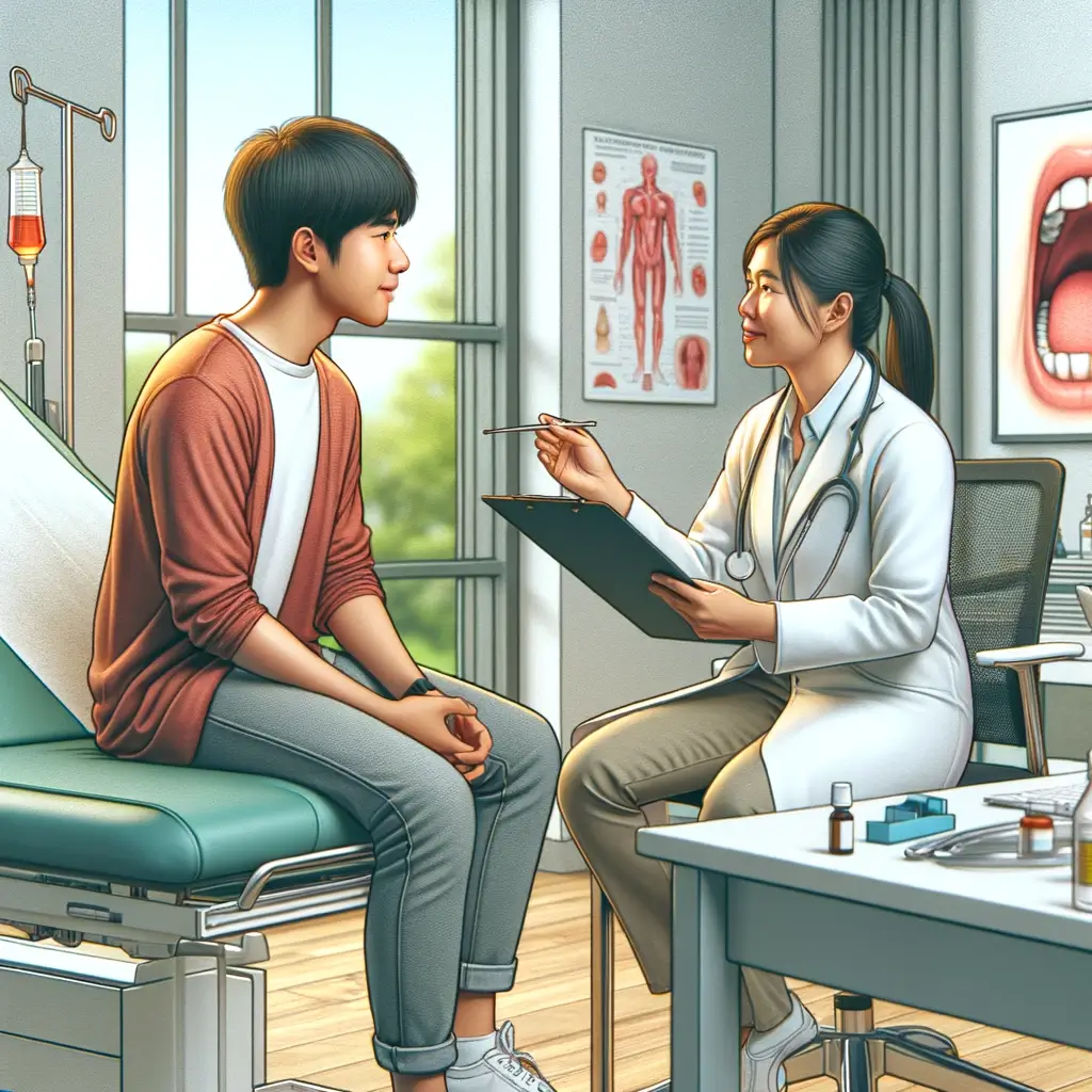 편도결석가글