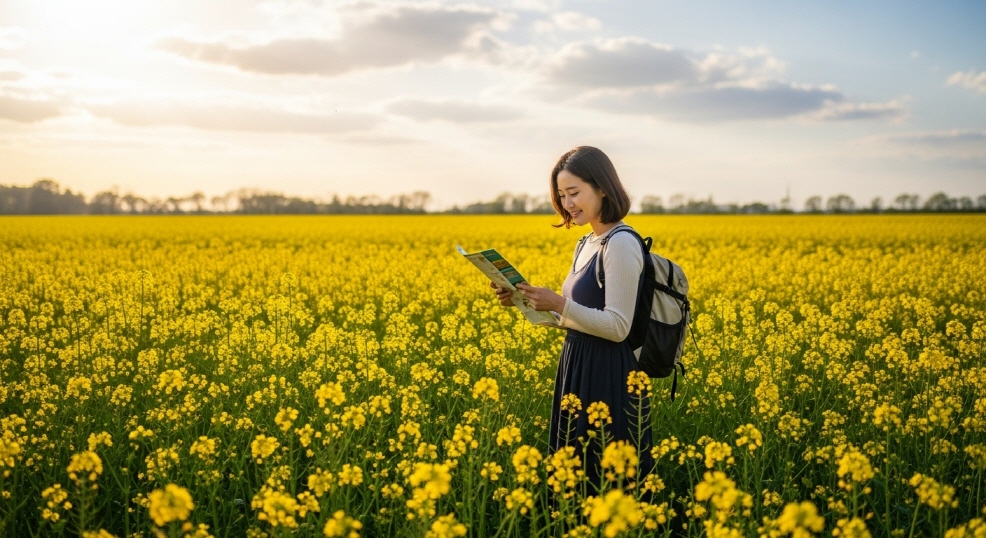 일정을 확인하는 모습