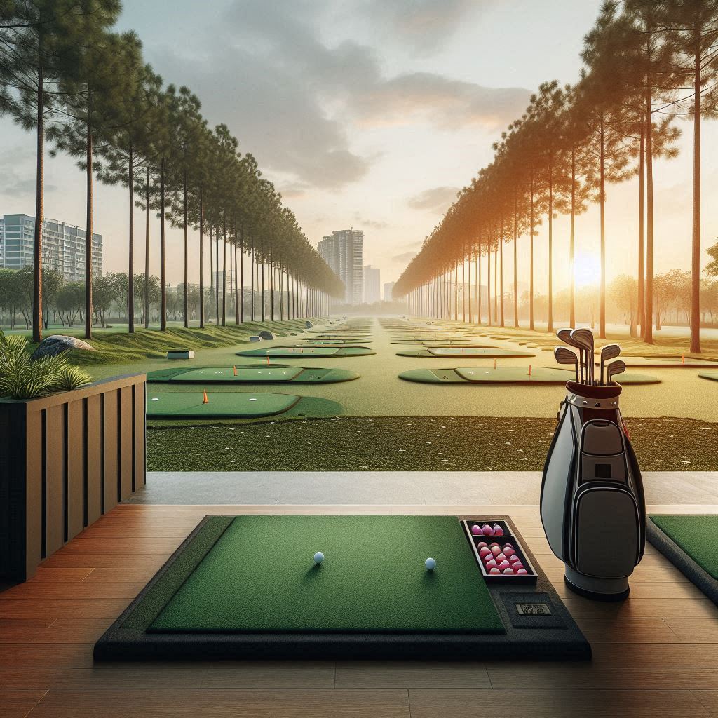 실외골프연습장 배경
