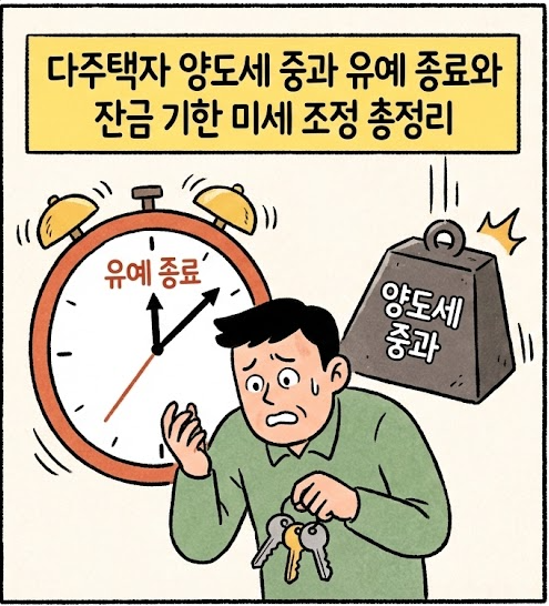 다주택자 양도세 중과 유예 종료와 잔금 기한 미세 조정 총정리