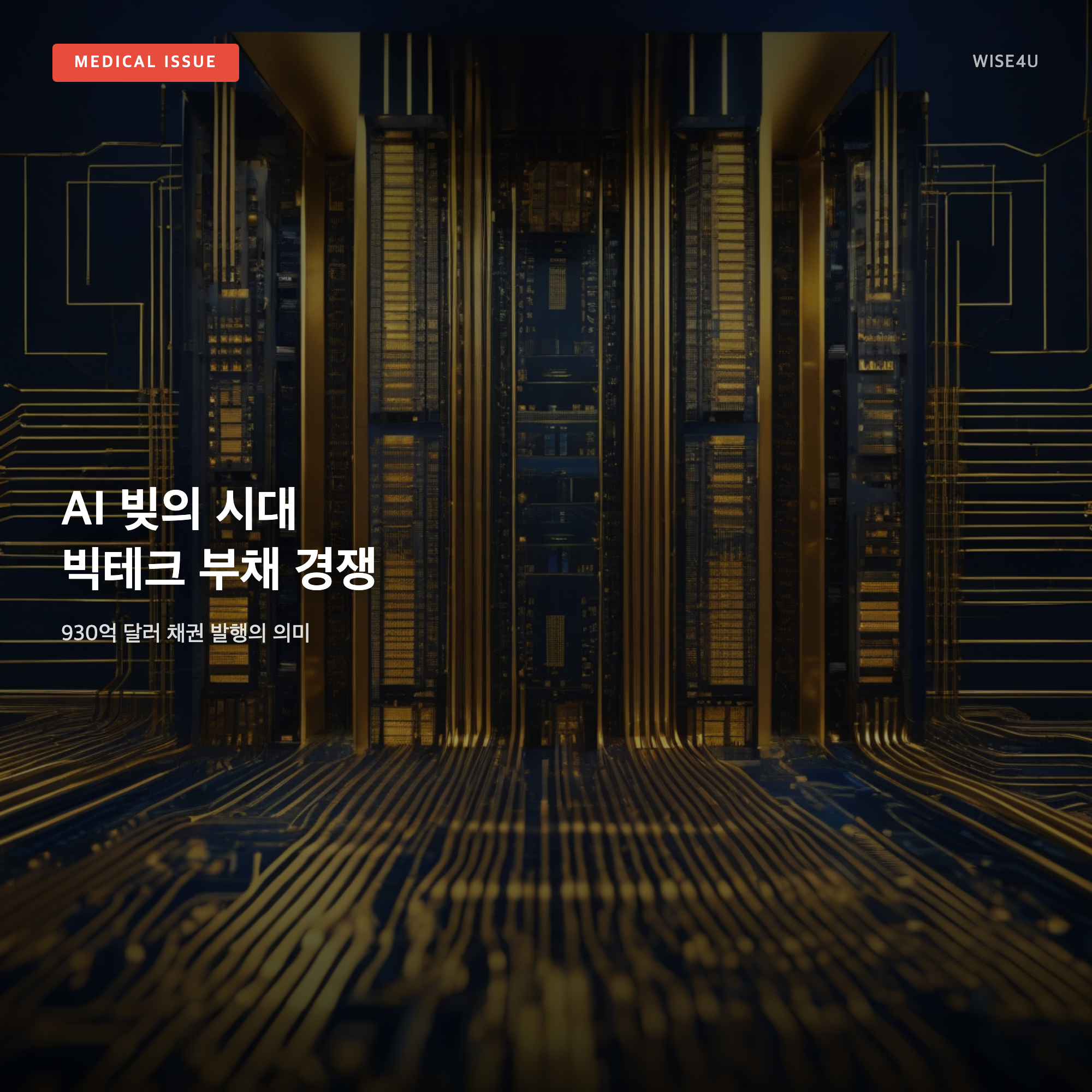 그림: AI 빚의 시대 빅테크 부채 경쟁 — 930억 달러 채권 발행의 의미