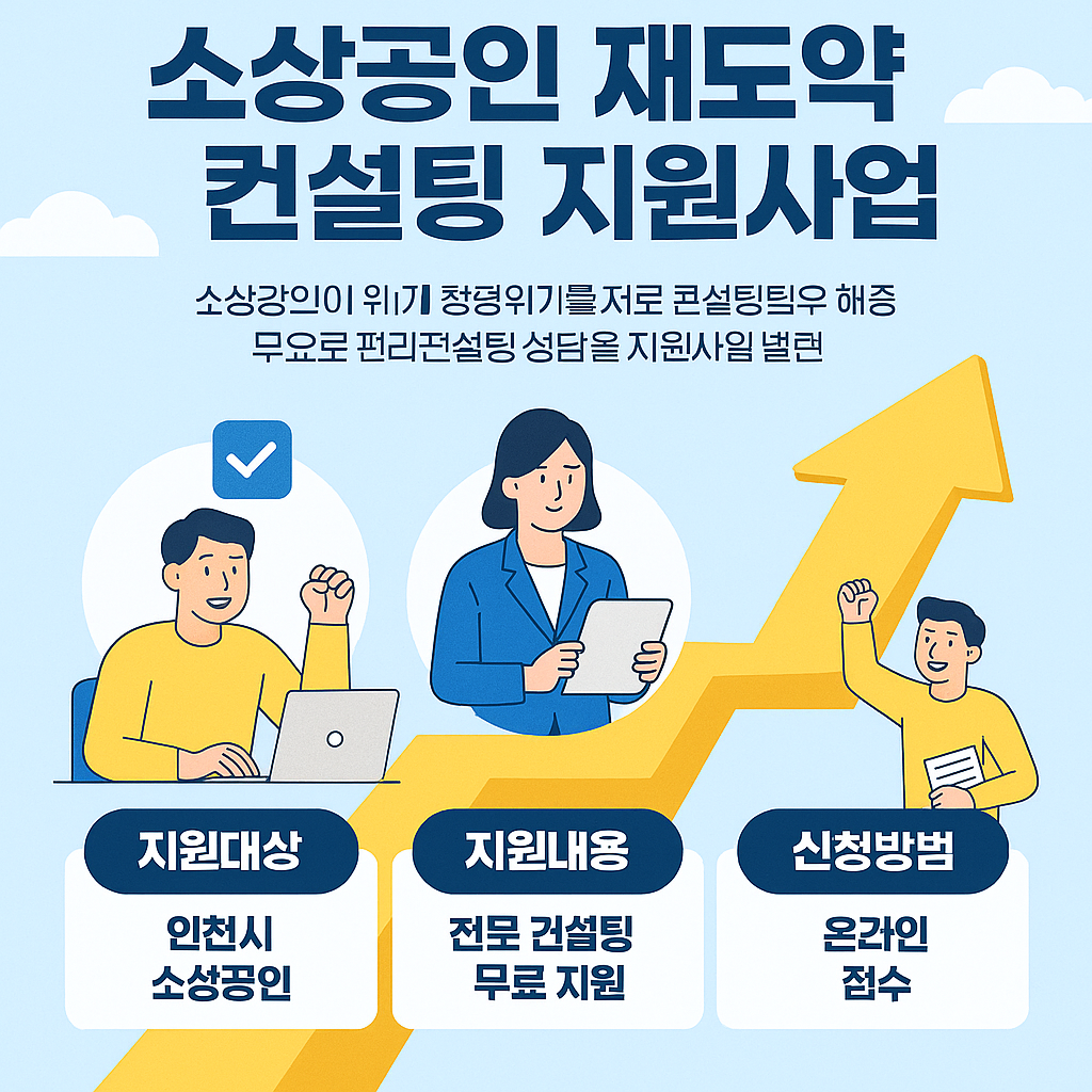 경영 위기 극복! 2025년소상공인 재도약 컨설팅 지원사업으로 재도약하세요