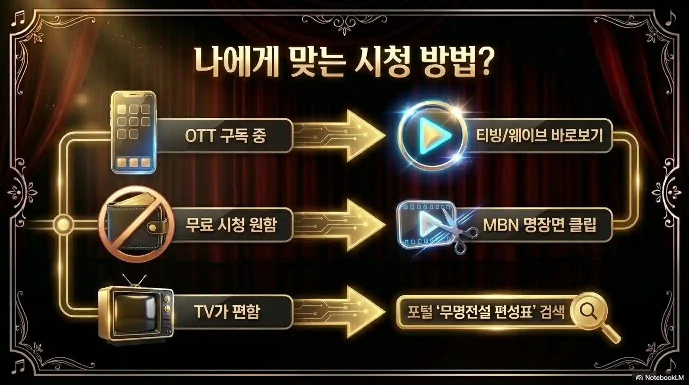 무명전설 디너쇼 다시보기 방법