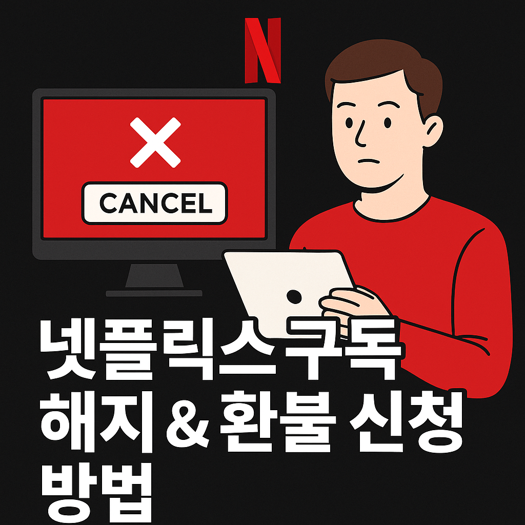 넷플릭스 구독 해지 &amp; 환불 신청 방법 완벽 정리 (2025 최신판)